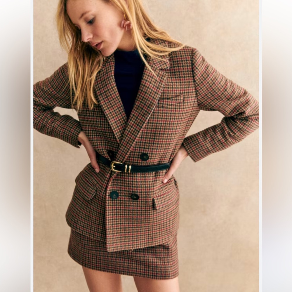 WILFRED Plaid Generation Double-Breasted Blazer